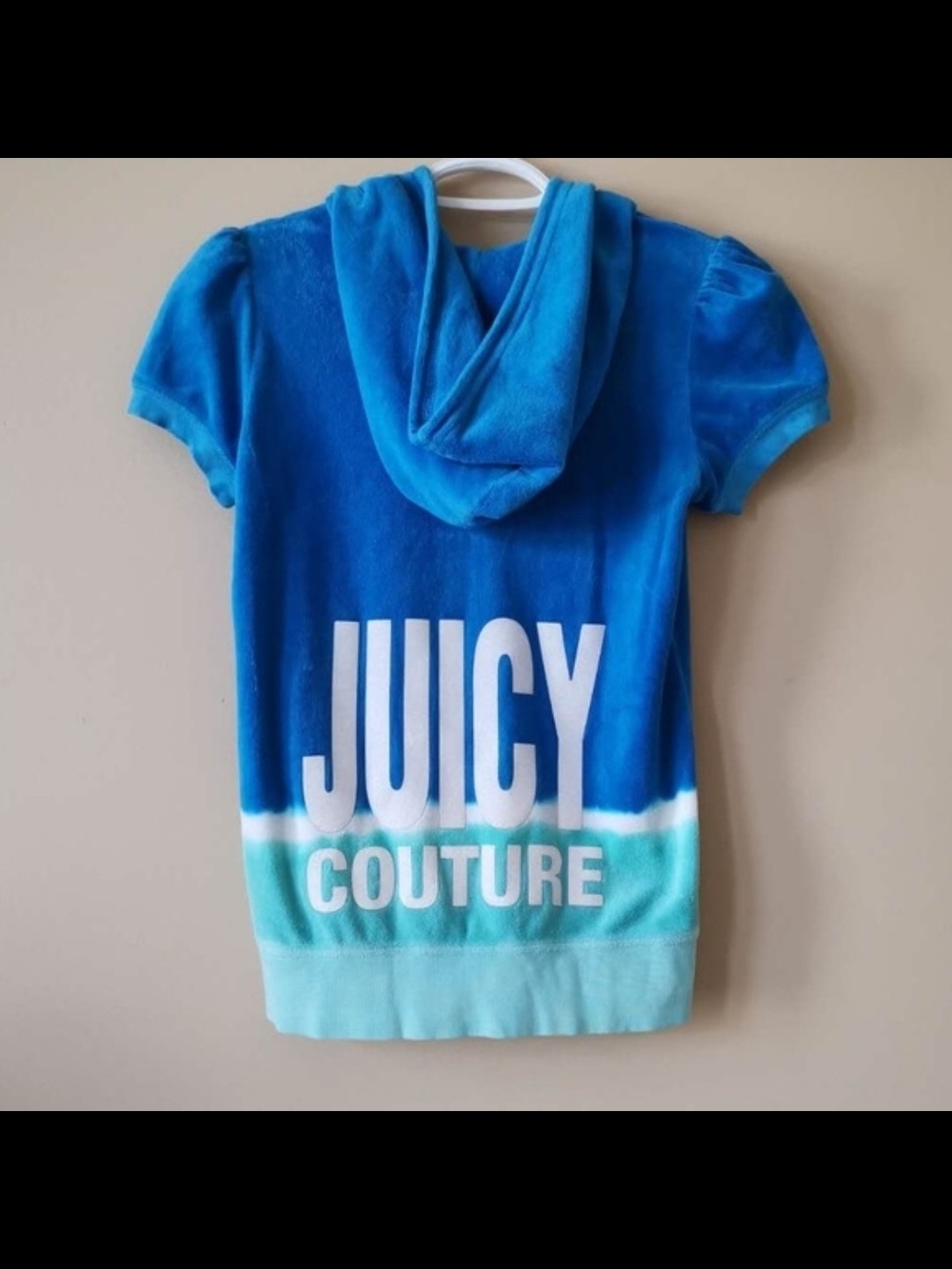 Juicy Couture Blue & Aqua Short Sleeve Top